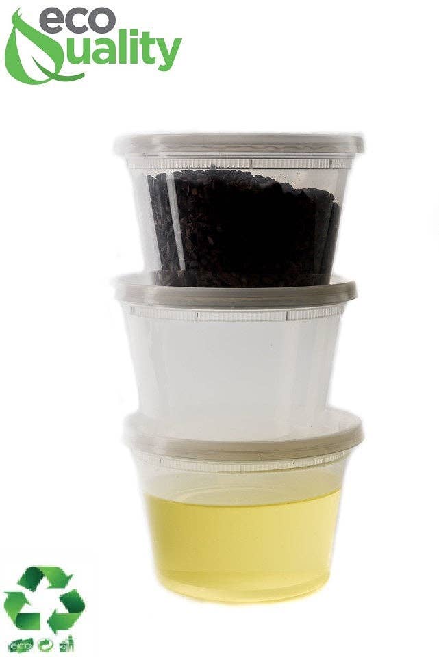 EcoQuality - Wholesale Food Storage Container - 8oz Clear Heavy Duty Plastic Deli Soup Containers4