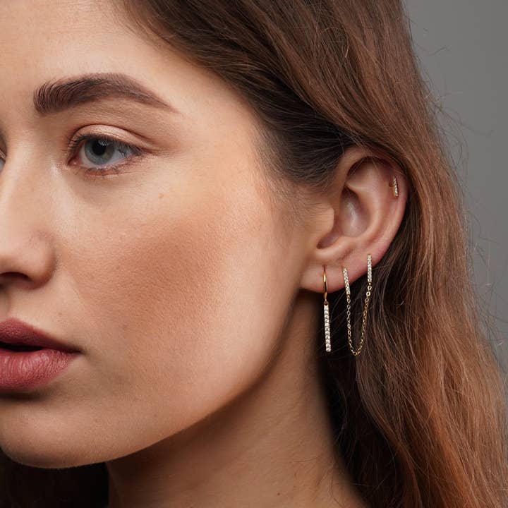 Diat - Wholesale Dangle Earrings - long bar earrings - bar earrings
- gold earrings3