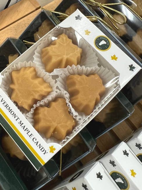 Pure Vermont Maple Candy- 4 Piece Leafs for wholesale by Maple City Candy