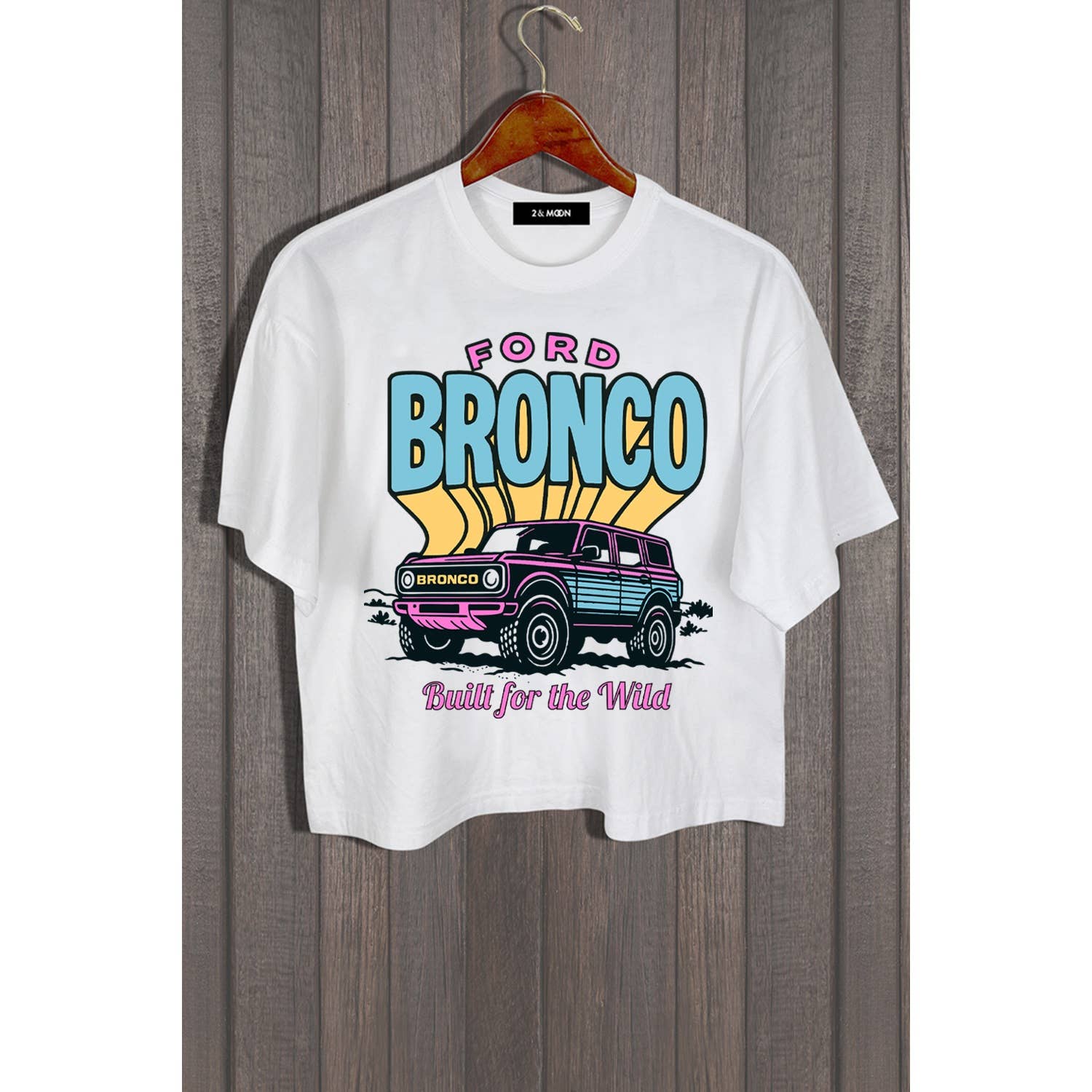 2&moon – wholesale Screen printed t-shirt – Women′s – FORD BRONCO BUILT FOR THE WILD0