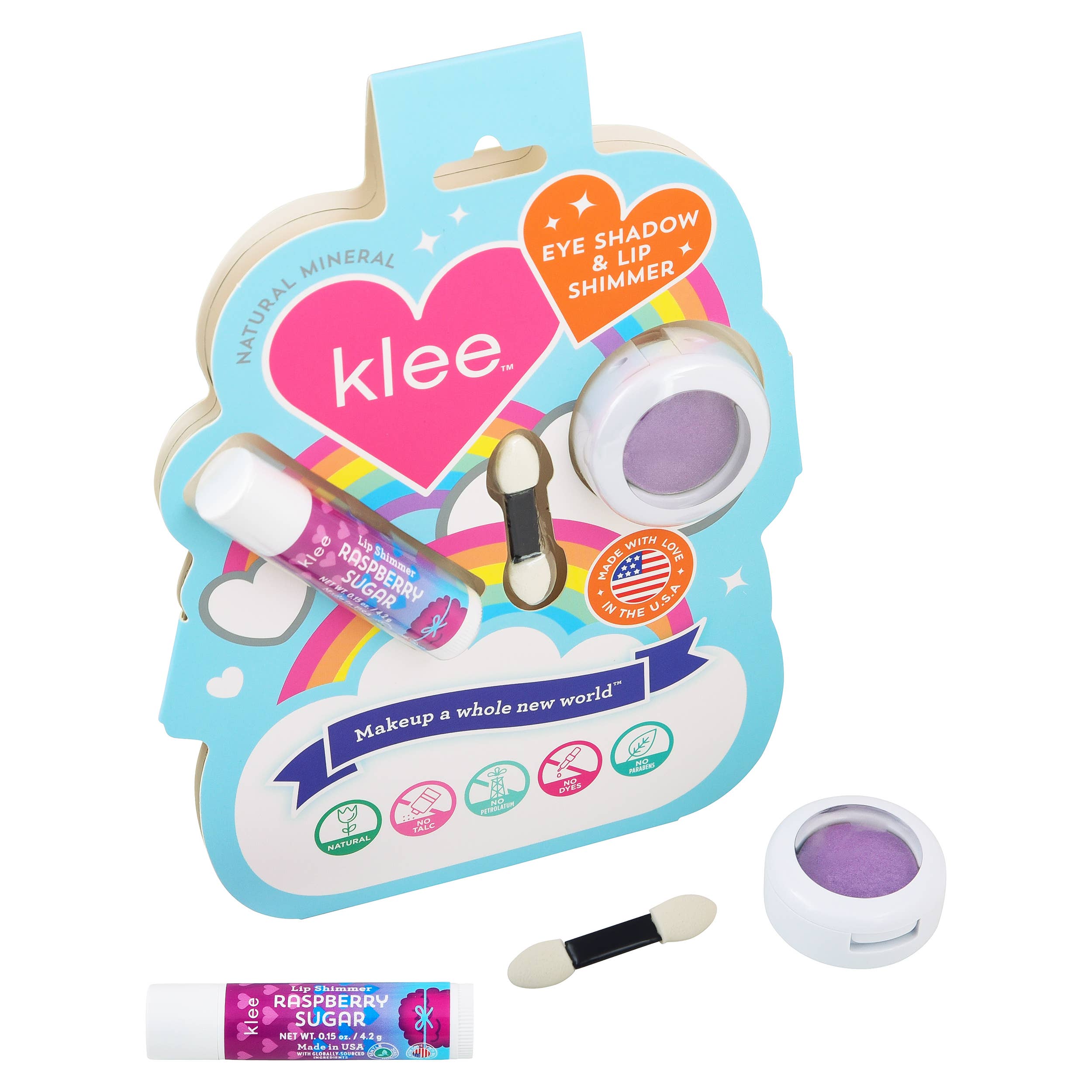 Klee Naturals - Wholesale Kids Makeup - Kids - Sugarplum Twinkle - Eye Shadow and Lip Shimmer Set1