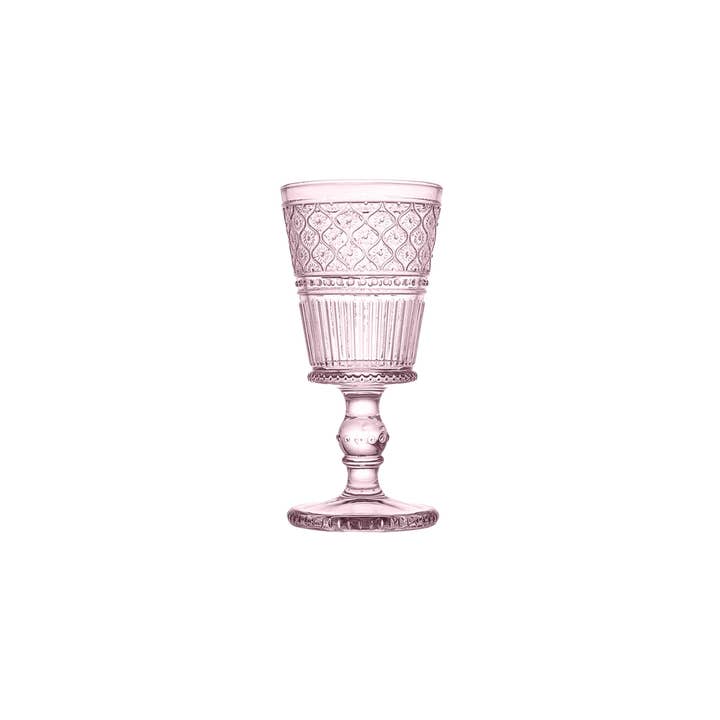 Godinger - Wholesale Wine Glass - Claro Pink Goblet, Set of 4