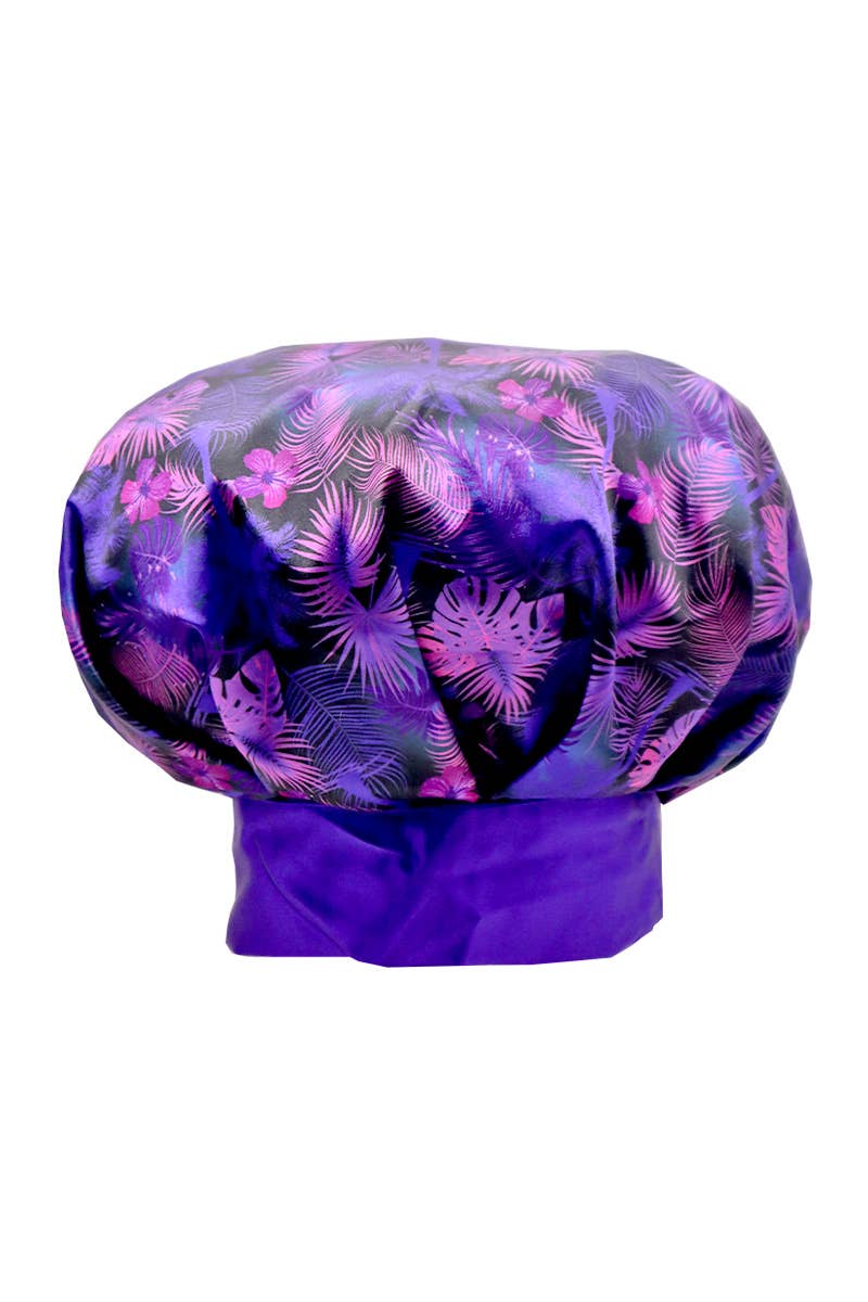 PINEAPPLE Beauty – wholesale Sleep cap / bonnet – women's – CALA 66041 Adjustable Tie Silky Satin Bonnet Purple - 6pcs3