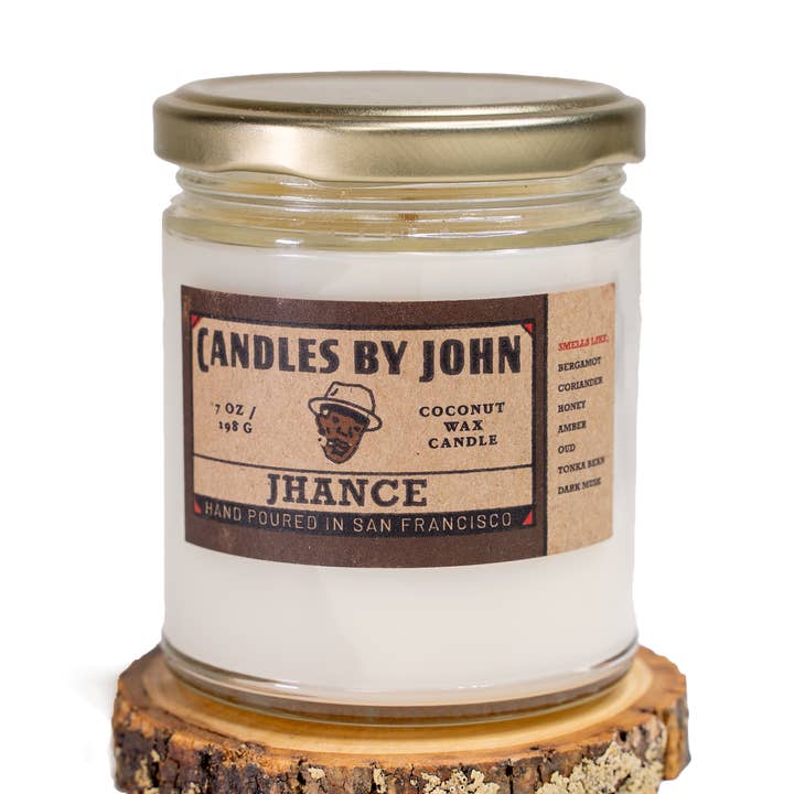 Jhance - Spiced Honey/Tonka - 7oz Natural Coconut Wax Candle for wholesale by Candles By John