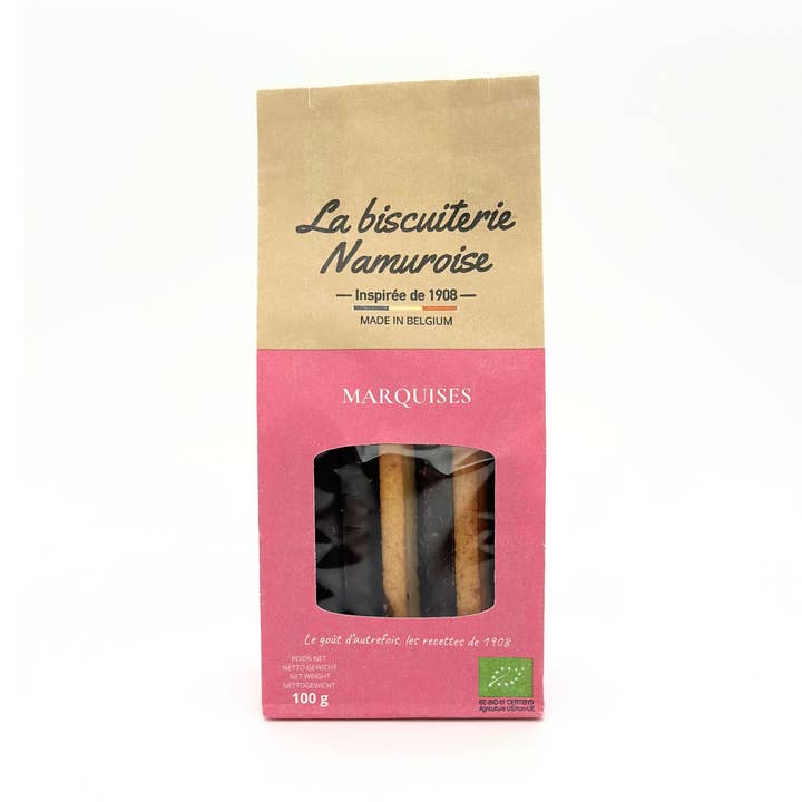 Biscuits - Marquises - ORGANIC (BAG 100g) for wholesale by La Biscuiterie Namuroise