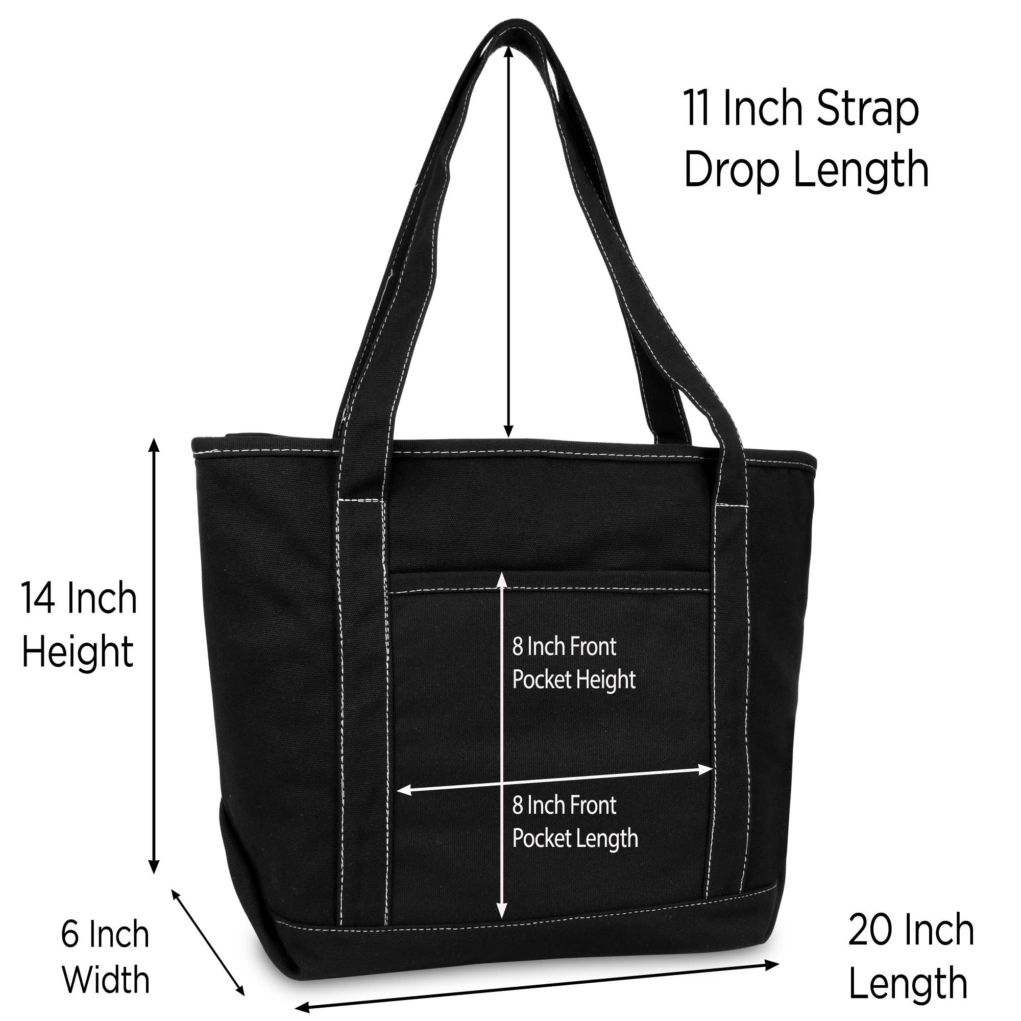 Dalix – wholesale Tote bag – Women's – DALIX 20" Solid Color Cotton Canvas Shopping Tote Bag6