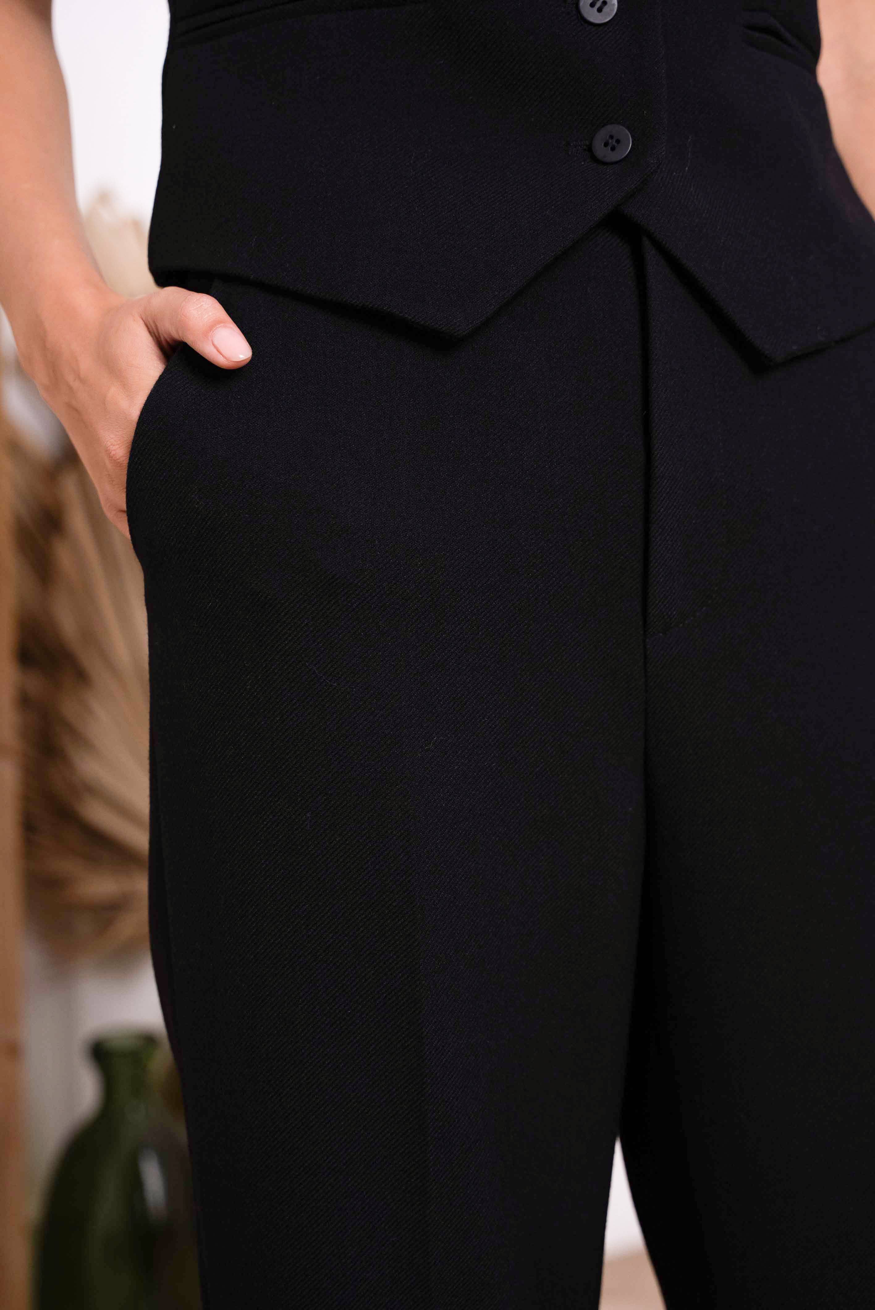 Attentif Paris - Wholesale Pants - Women's - [Thick] Straight-cut pants in winter material2