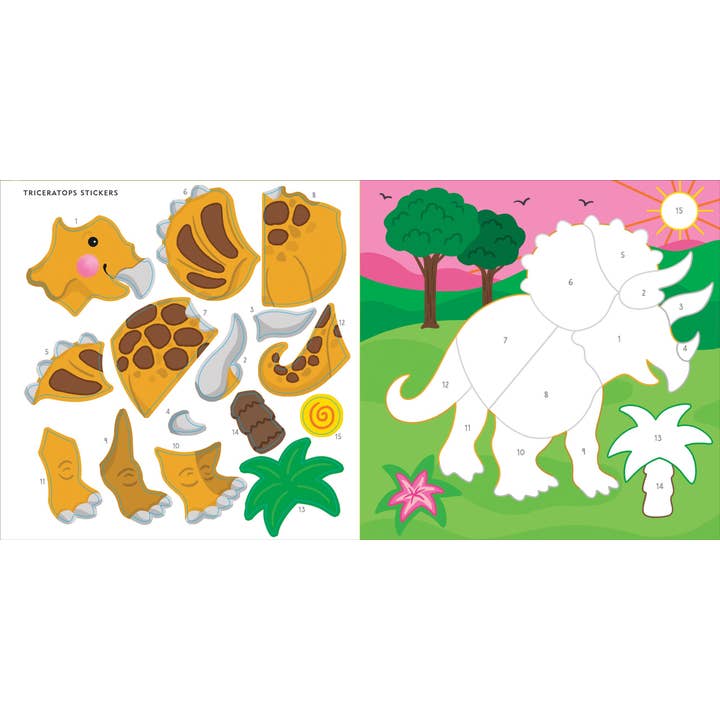 Peter Pauper Press - Wholesale Sticker - Kids & Baby - My First Color-by-Sticker Book -- Dinosaurs5
