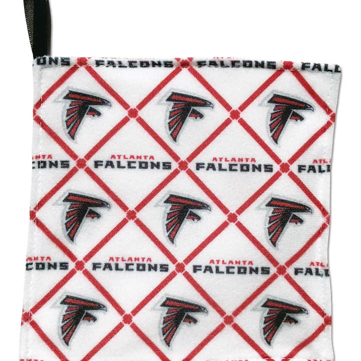 Michaelson Entertainment-Childrens Sports Board Books & Toys - Wholesale Crinkle Tag Toy - Baby - Rally Paper Diamond - Atlanta Falcons