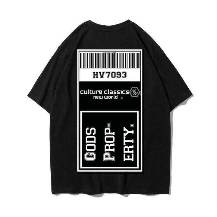 God's Property Jet Black T Shirt for wholesale by Culture Classics