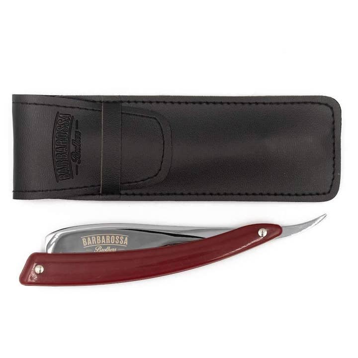 Barbarossa Brothers Online – wholesale Razor – Japanese Kamisori Cut Throat Razor - Foldable - in Fire Red2