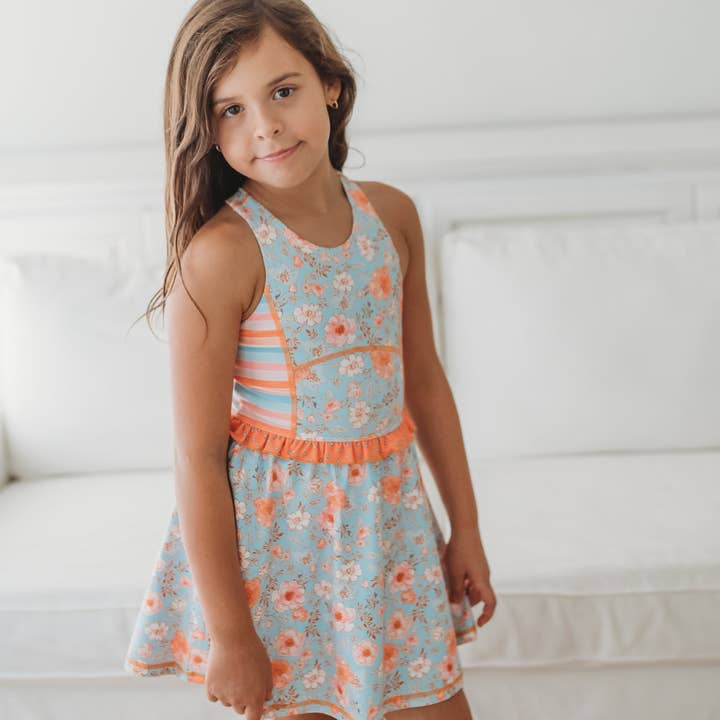 Athletic Dress - Tangerine Tides for wholesale by Cheeky Plum