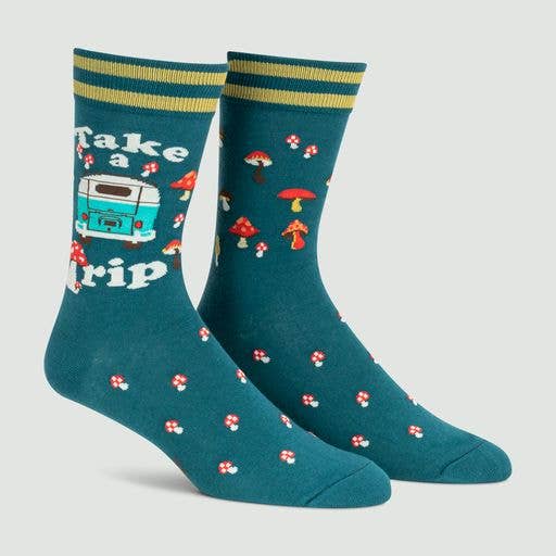 Take A Trip Crew Socks for wholesale by Sock it To Me
