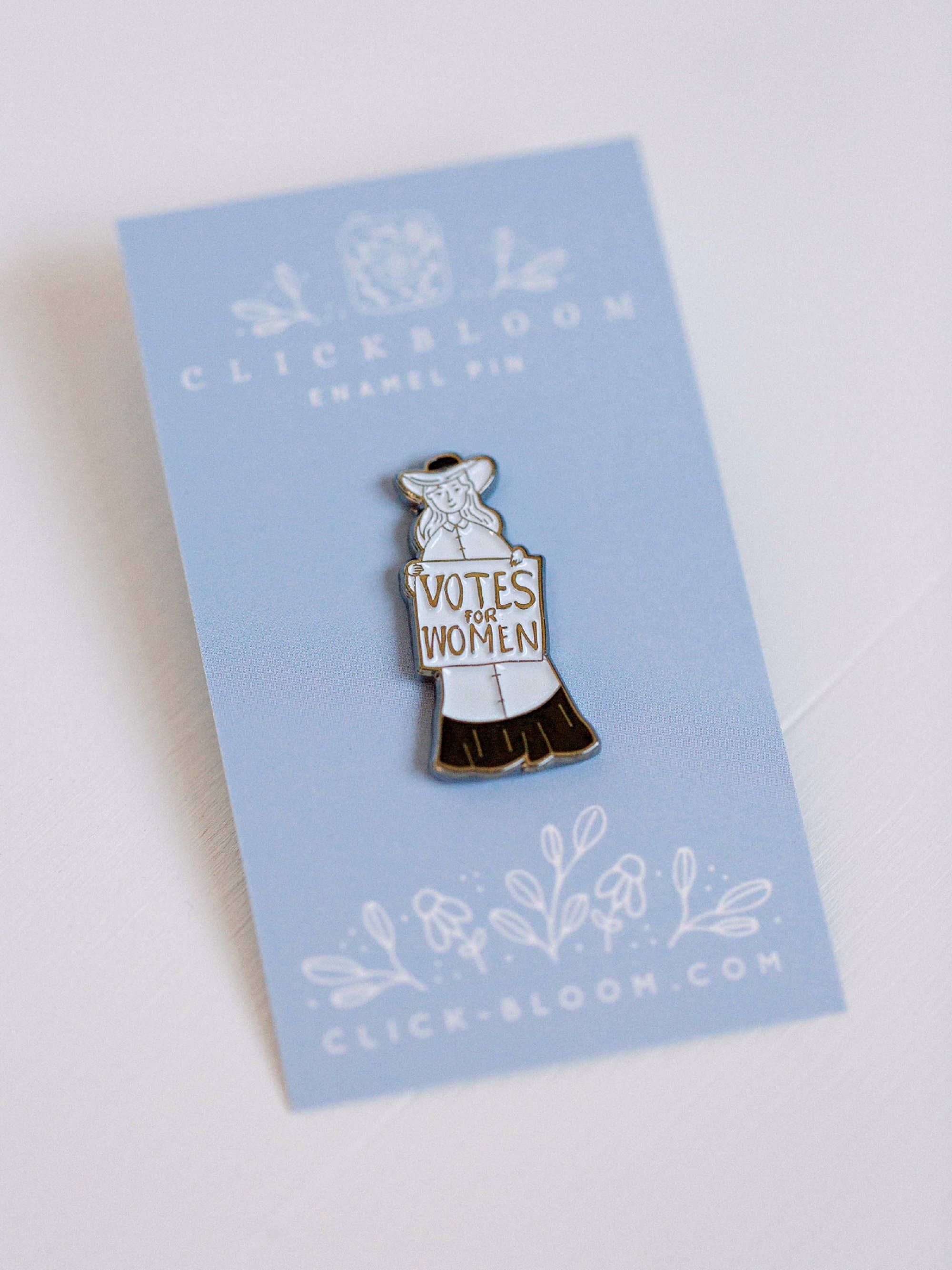 Click Bloom - Wholesale Lapel Pin/Button - Votes for Women Suffragette Enamel Pin6