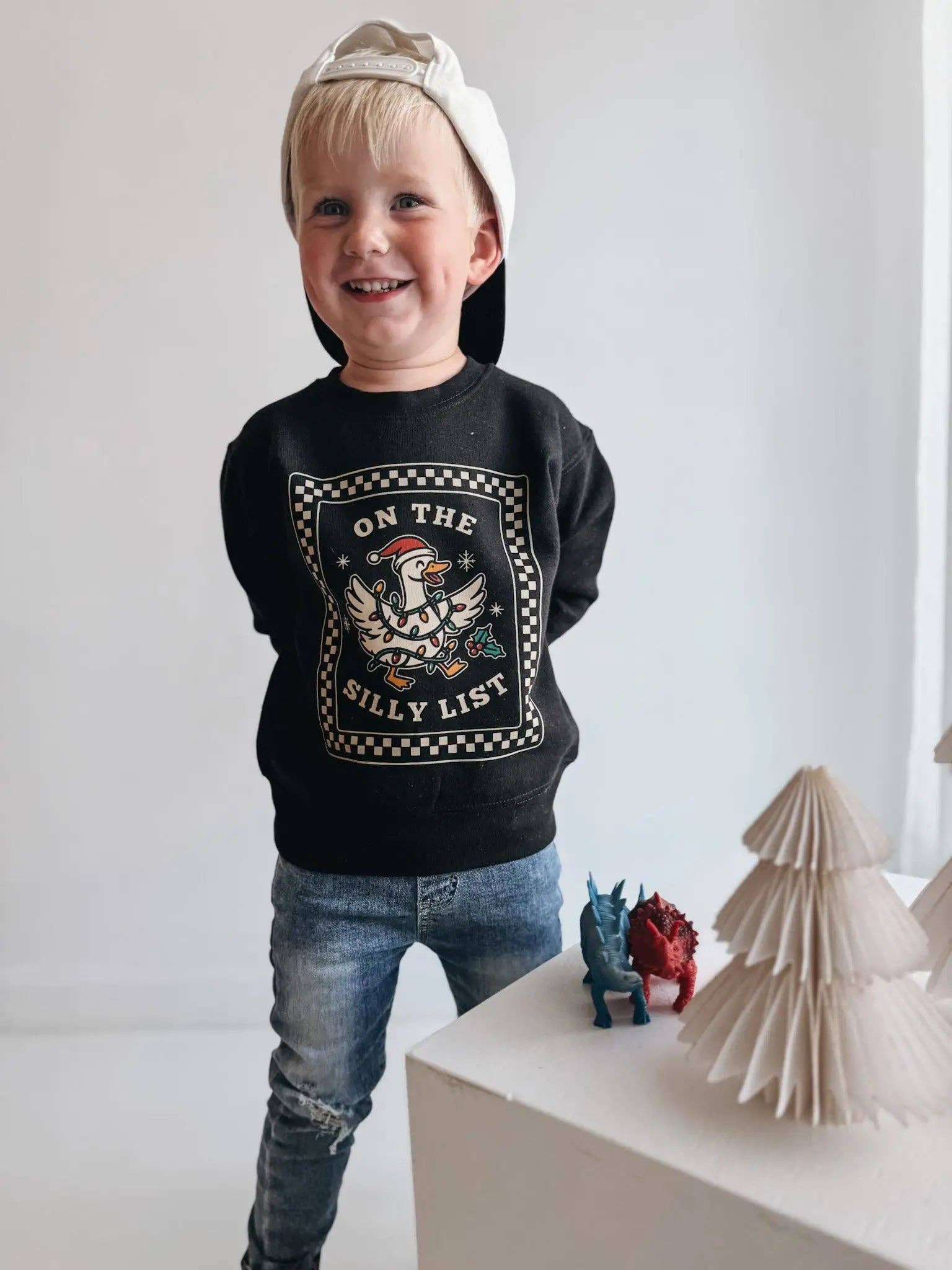 Raising Brave - Wholesale Sweatshirt - Kids - On the Silly List Crewneck- Toddler Sweatshirt4