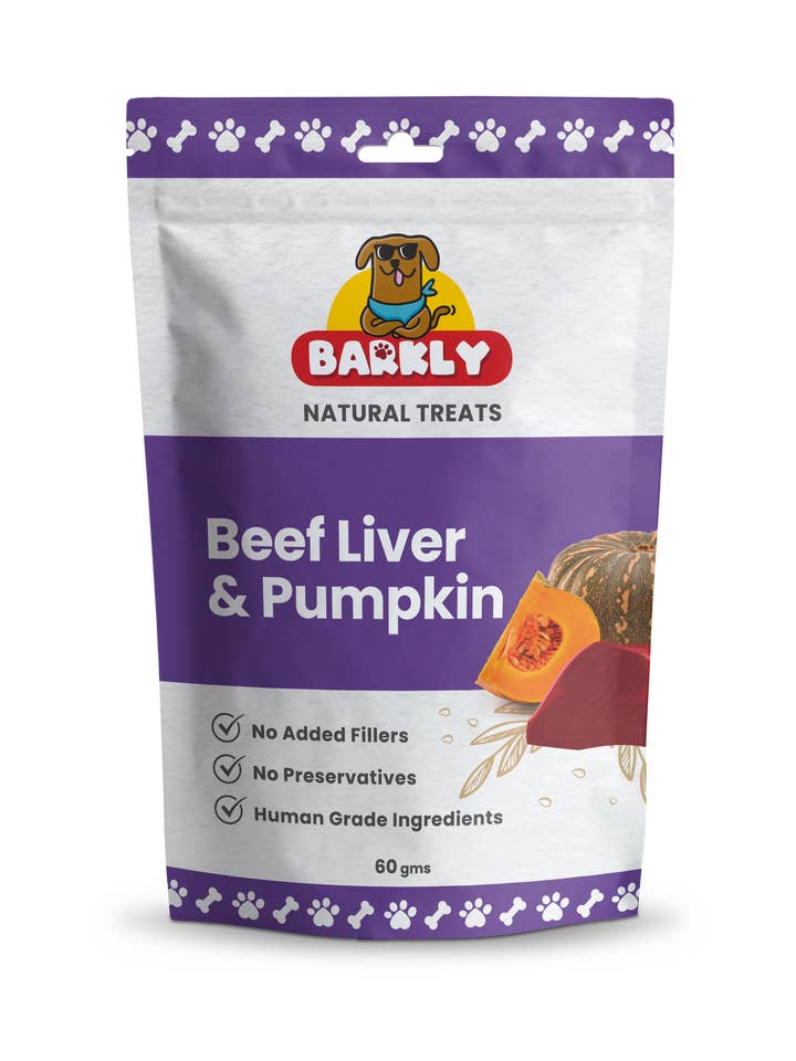 Fígado de Novilho & Abóbora por atacado de Barkly Natural Dog Treats