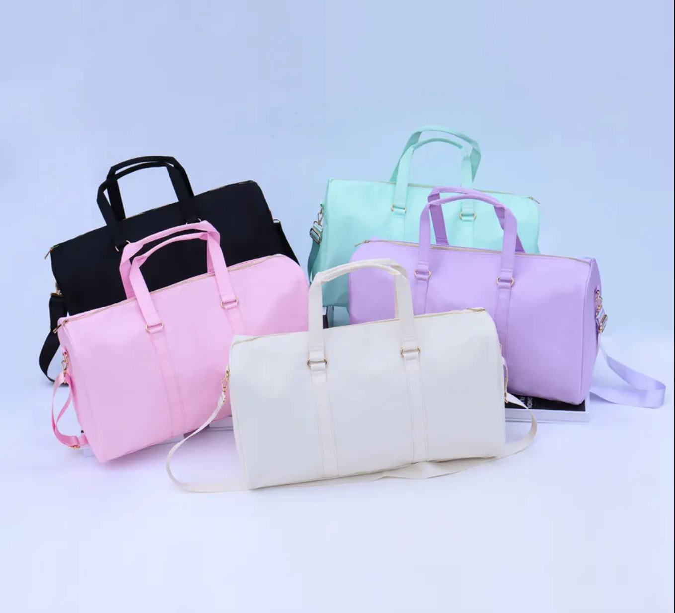 The Loki Shop - Wholesale Weekender Bag - Women's - Nylon Duffle Bag Nylon Weekender Bag With Adjustable Strap11