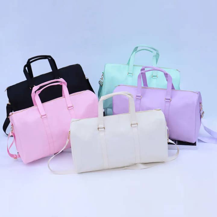 The Loki Shop - Wholesale Weekender Bag - Women's - Nylon Duffle Bag Nylon Weekender Bag With Adjustable Strap11