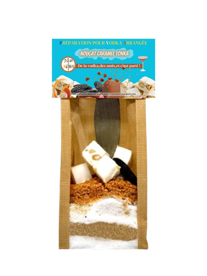 Mix for Arranged Vodka Nougat Caramel Tonk “Pocket” for wholesale by Délices Métisses