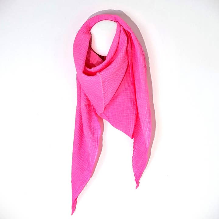 Tempest Designs – wholesale Scarf – Women's – Italian cotton raw edge plain scarf15