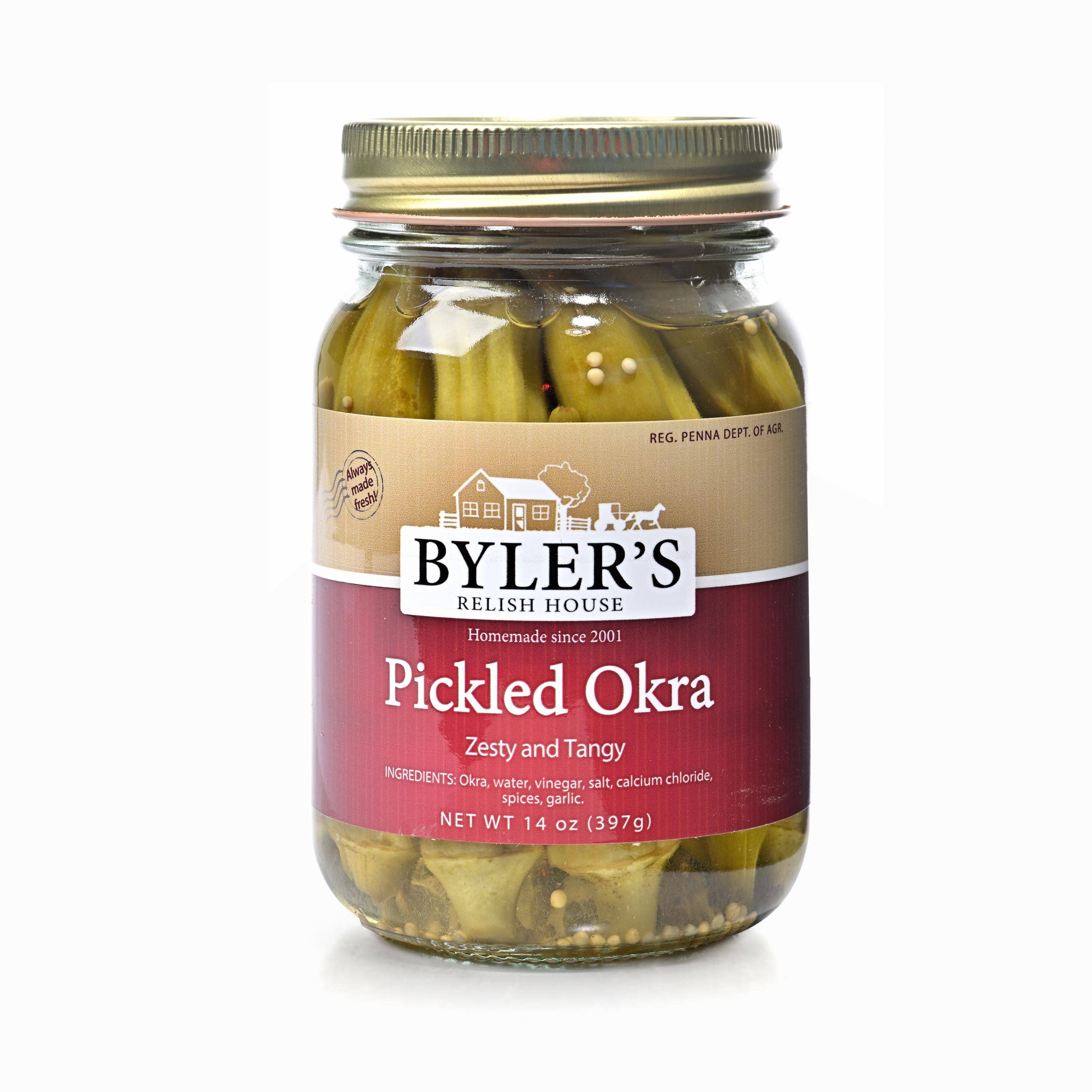 Bylers Relish House & Byler Canning Co. - Wholesale Pickled Vegetables - Byler's Pickled Okra