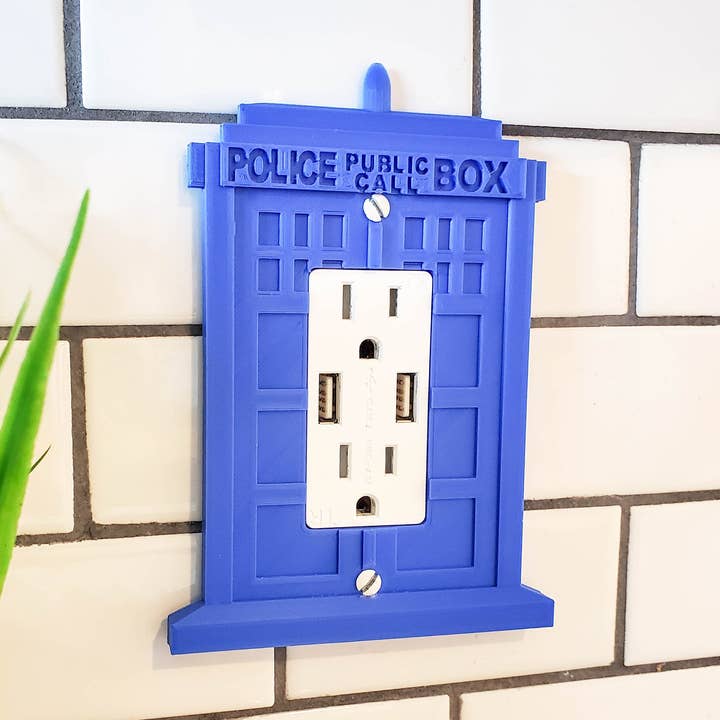 Clever Contraptions - Wholesale Light Switch Cover/Plate - Light Switch / Electrical Outlet Cover | Tardis Police Box Telephone Booth0