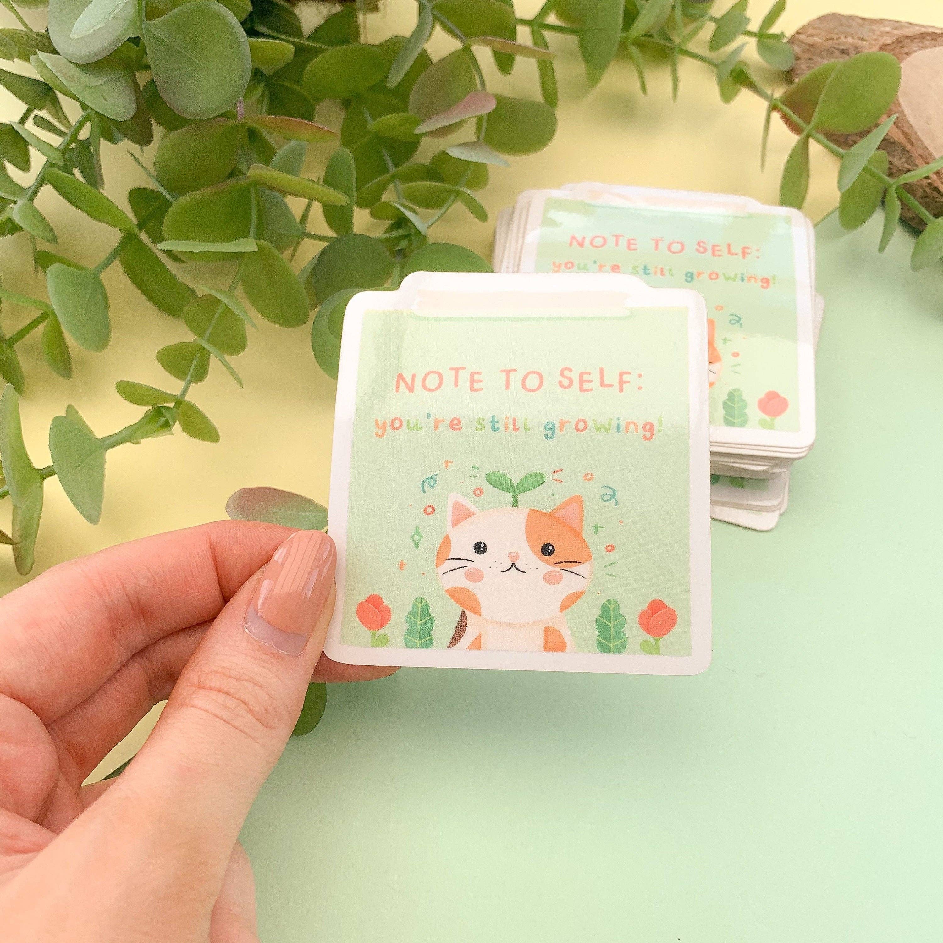 Laurel Mae Art - Venta al por mayor Pegatina - Adhesivo de vinilo transparente «You're Still Growing»7