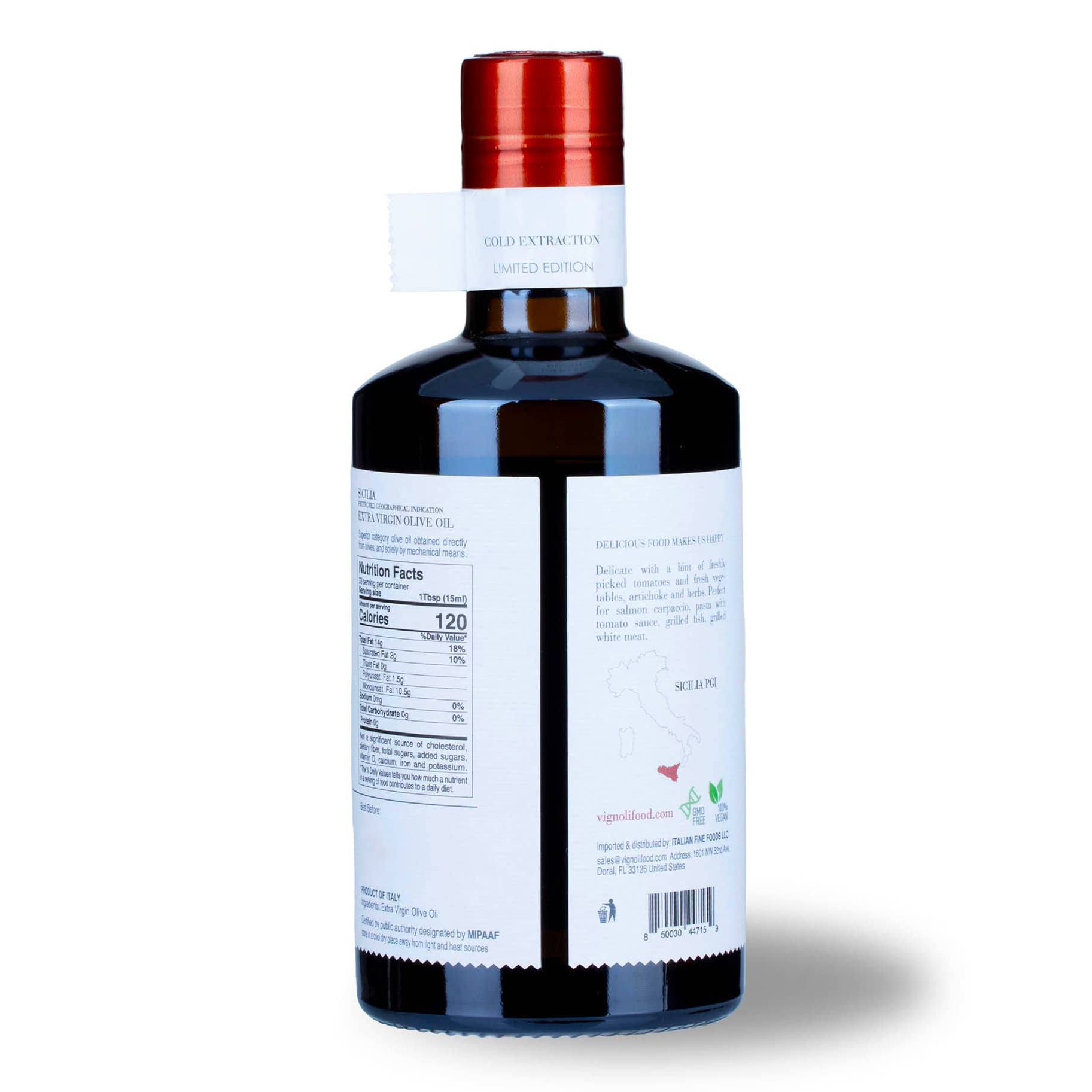 Vignoli Food - Wholesale Olive Oil - Extra Virgin Olive Oil IGP Sicilia - Delicate - 16.9 Fl Oz7