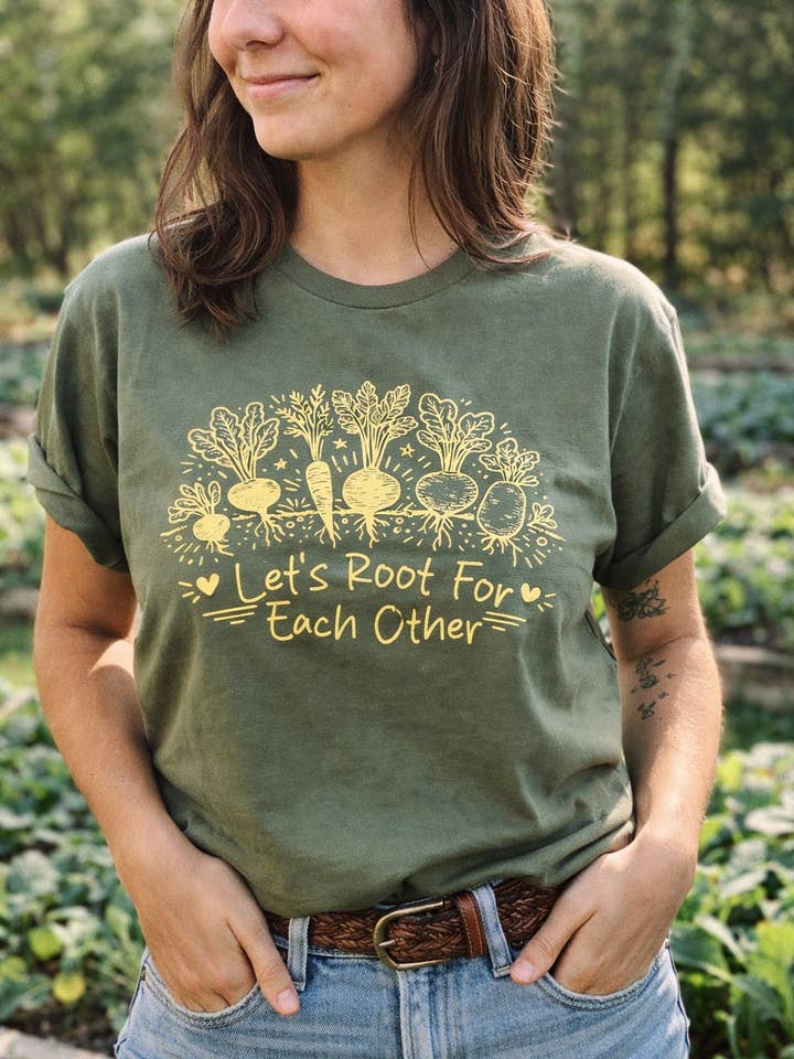 Let’s Root For Each Other Tee for wholesale by Rust + Stitch