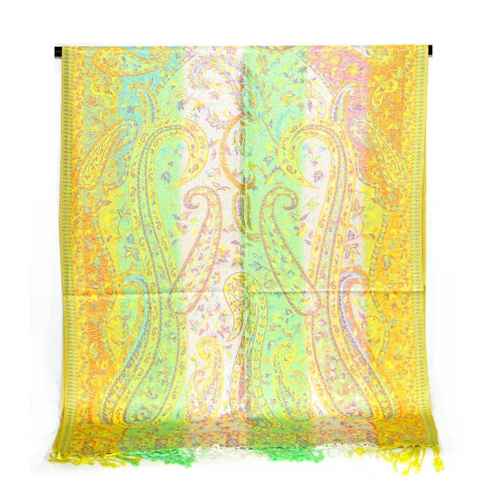 SERENITA - Wholesale Scarf - Women's - Pashmina Scarf Rainbow Color Reversible Shawl Wraps4