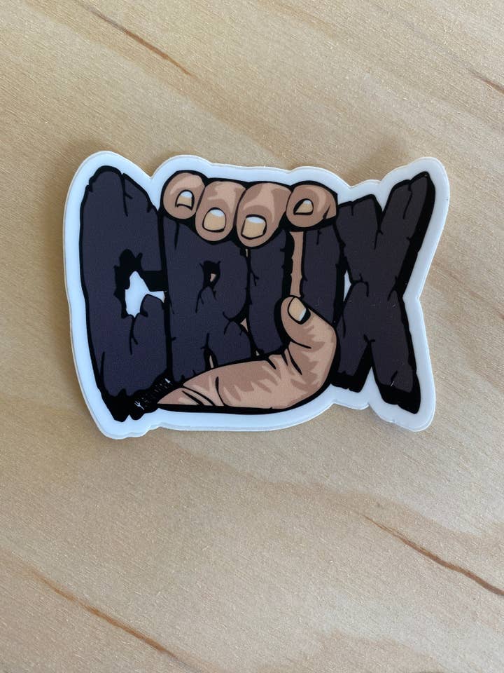 Crux Crusher Rock klatring klistermærke for engroshandel hos Cactus to Pine