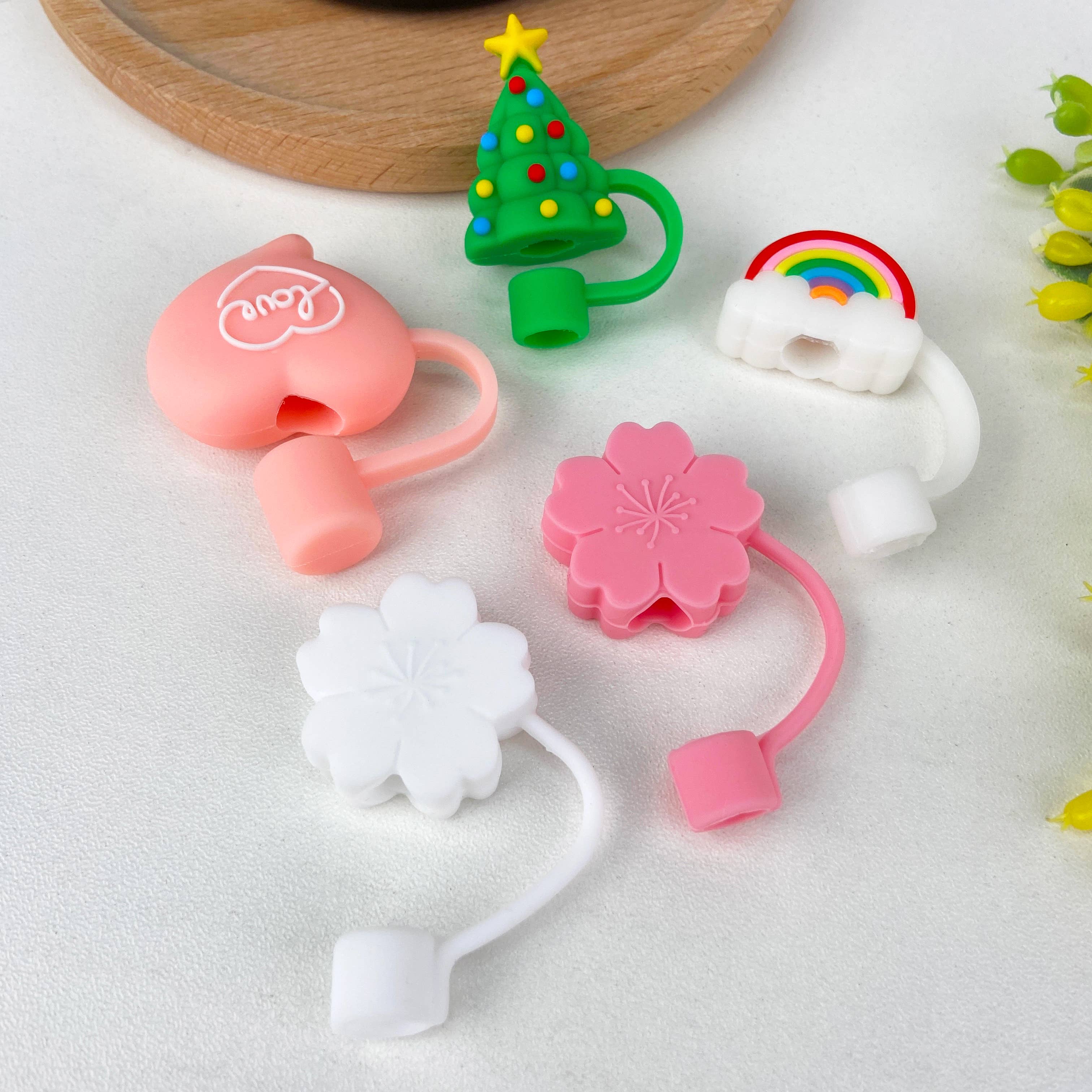 SoapElenGlen - Wholesale Drinking Straw - Cute dustproof drinkware straw plug straw cover straw cover23