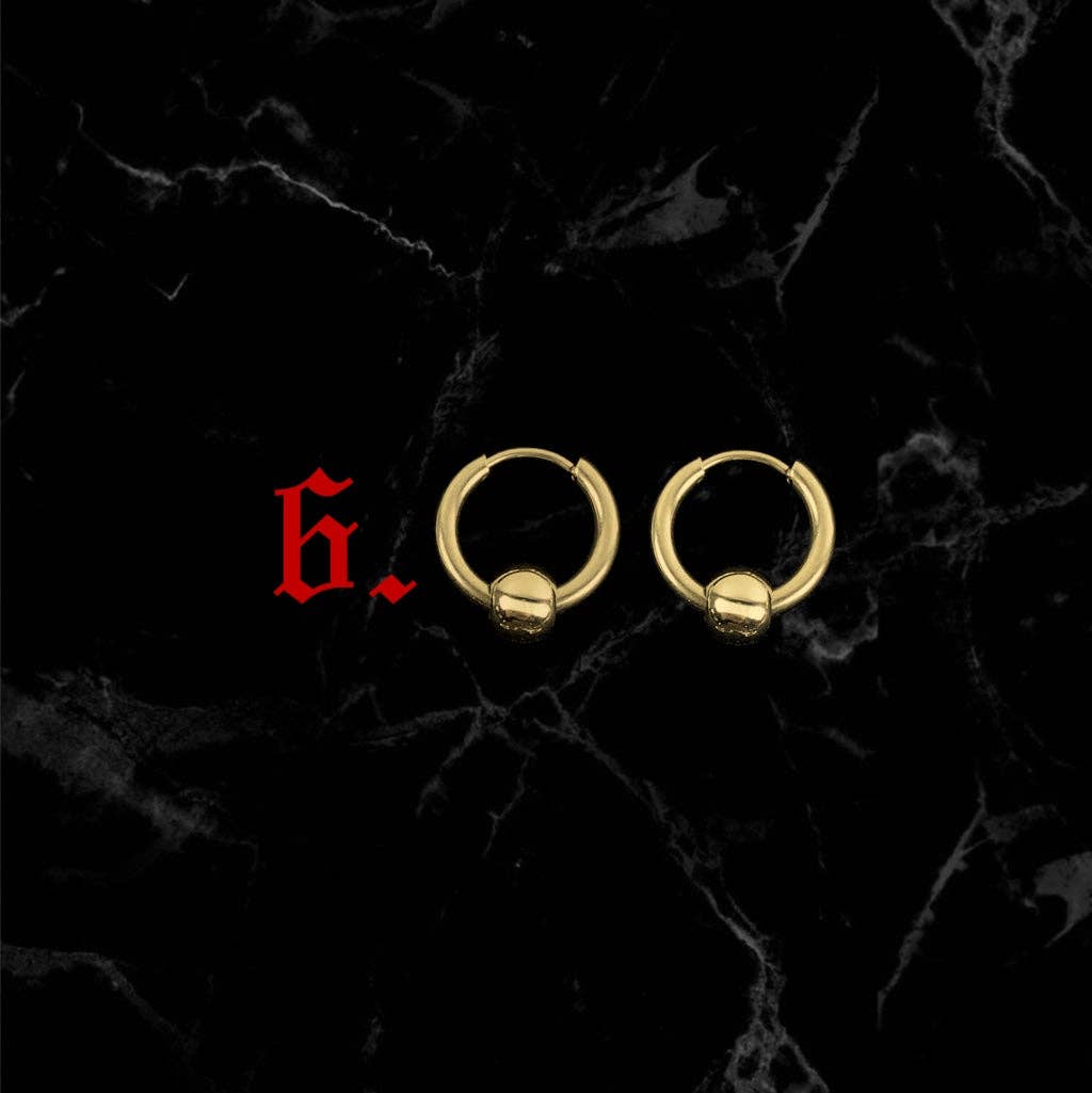 While Odin Sleeps - Wholesale Hangende/ronde oorbellen - Bouw je eigen hoepels (verguld)5