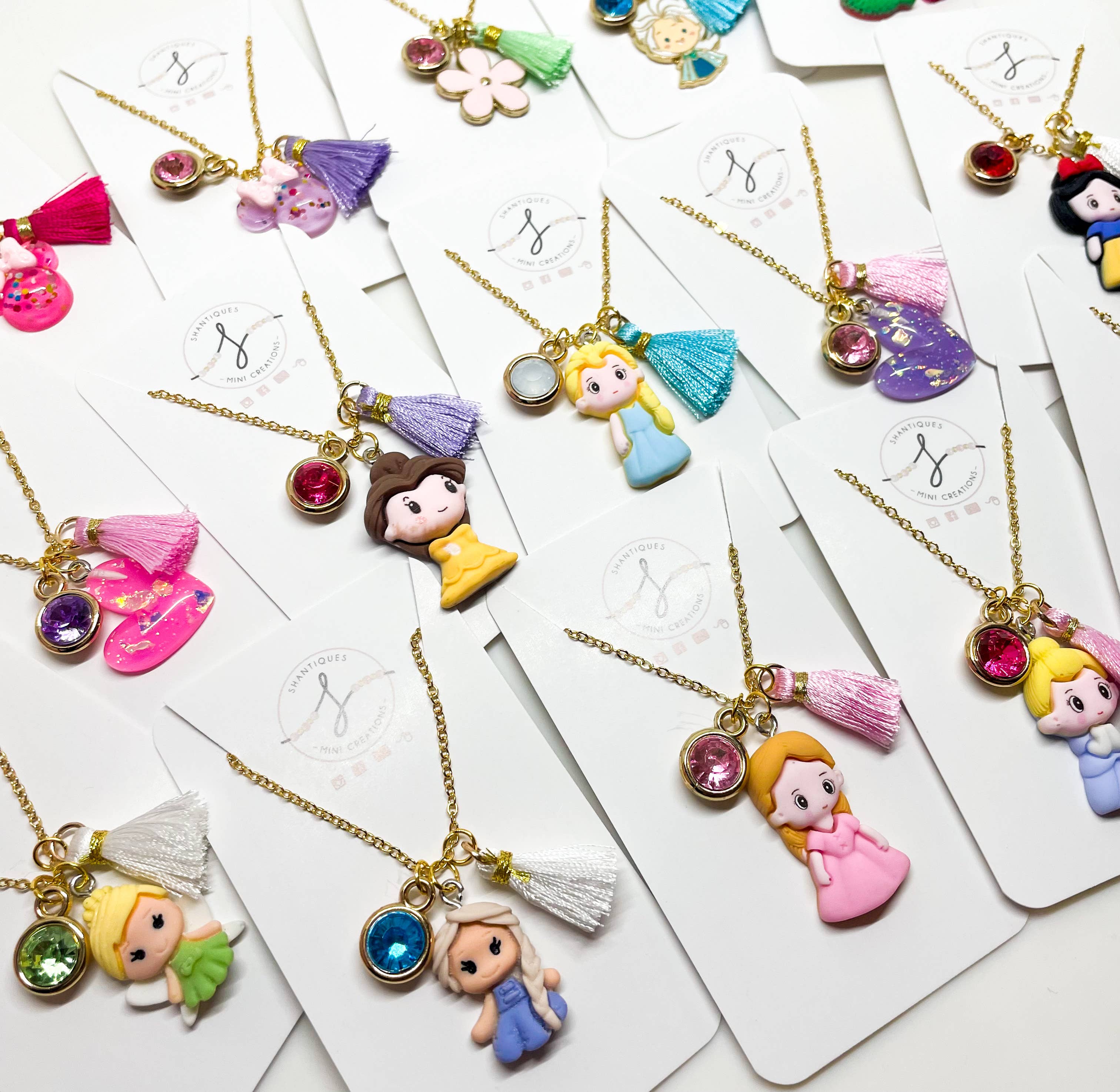 Shantiques Mini Creations - Wholesale Kids Necklace - Kids - 16" Chain Necklaces - Princess' and M Mouse10