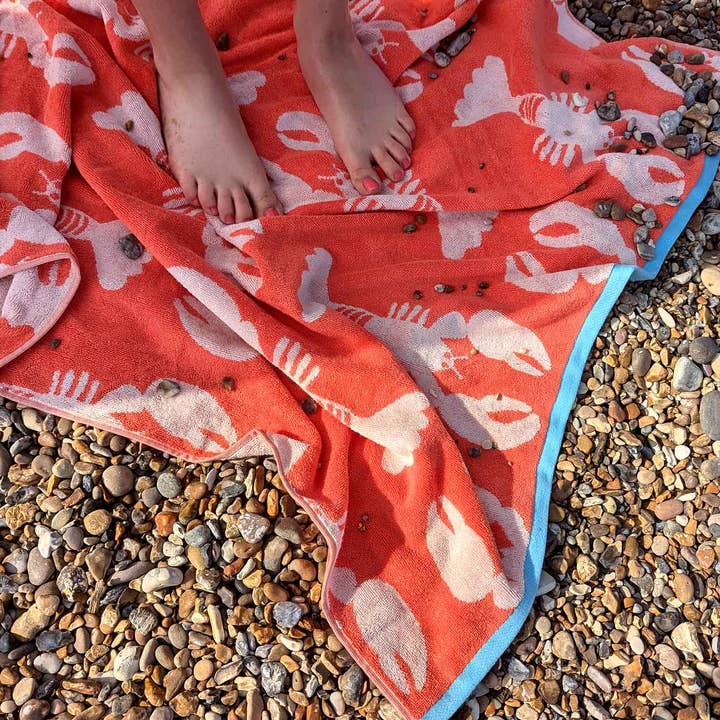Anorak - Wholesale Bath Towel - Lobsters Organic Cotton Towels3