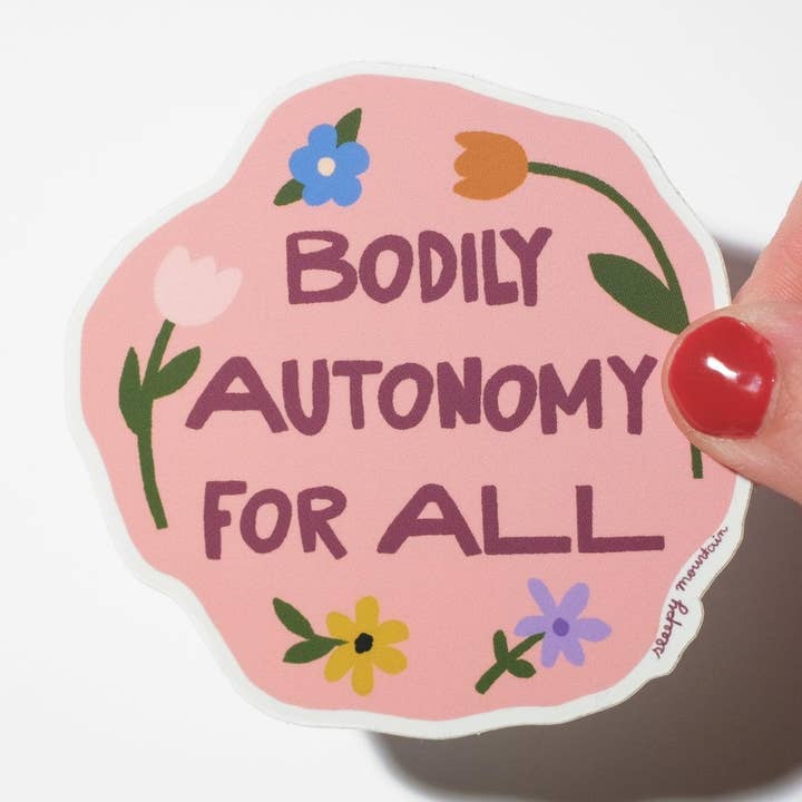 Sticker voor lichamelijke autonomie voor iedereen voor wholesale door Sleepy Mountain