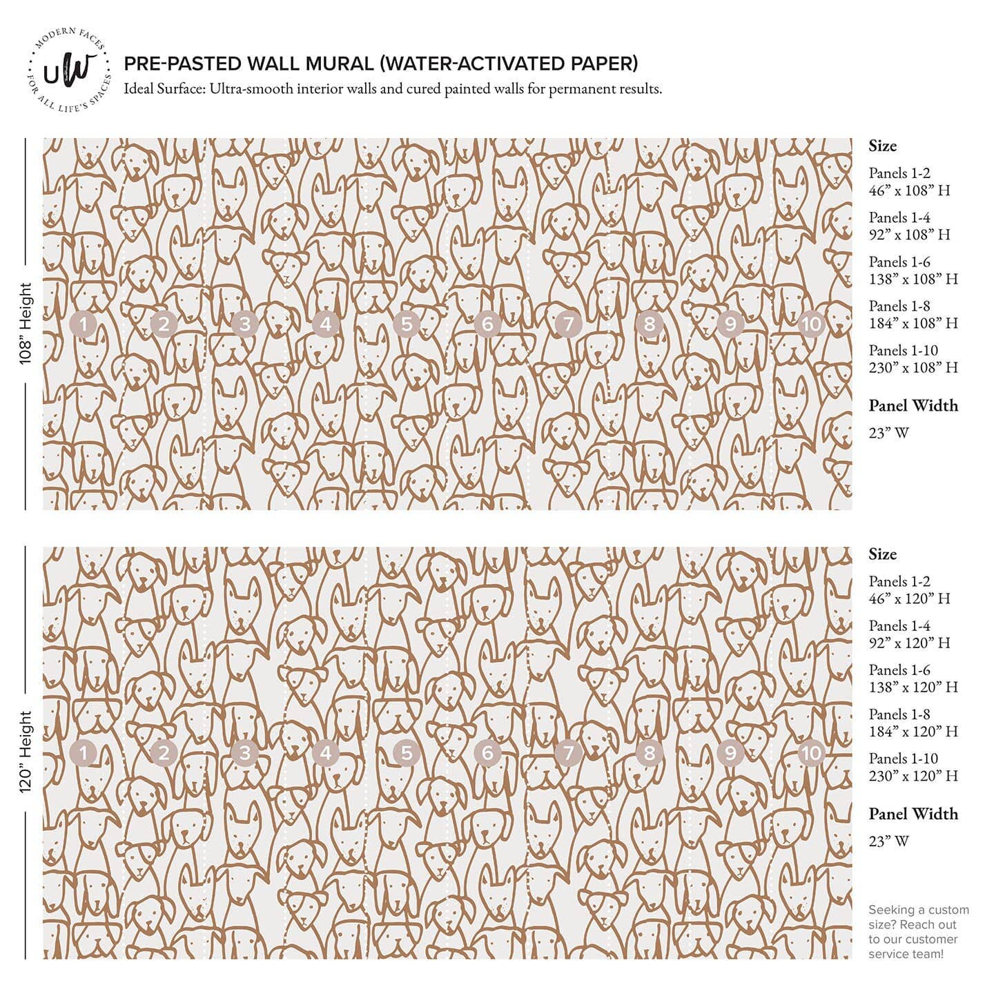 Urbanwalls - Wholesale Wallpaper - Puppy Mural3