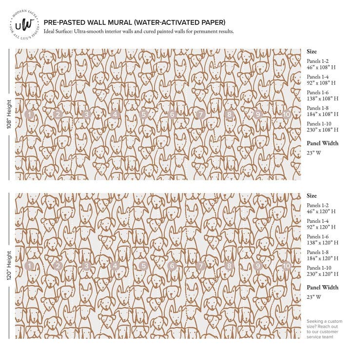 Urbanwalls - Wholesale Wallpaper - Puppy Mural3