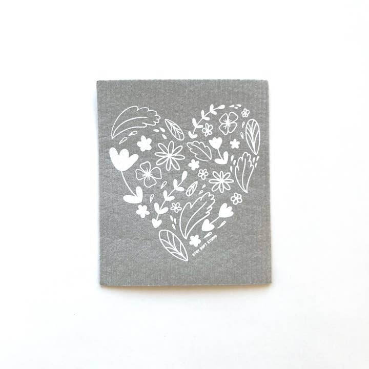 Stay Soft Studio - Wholesale Dishcloth - Heart - Swedish Sponge (Dish) Cloth1