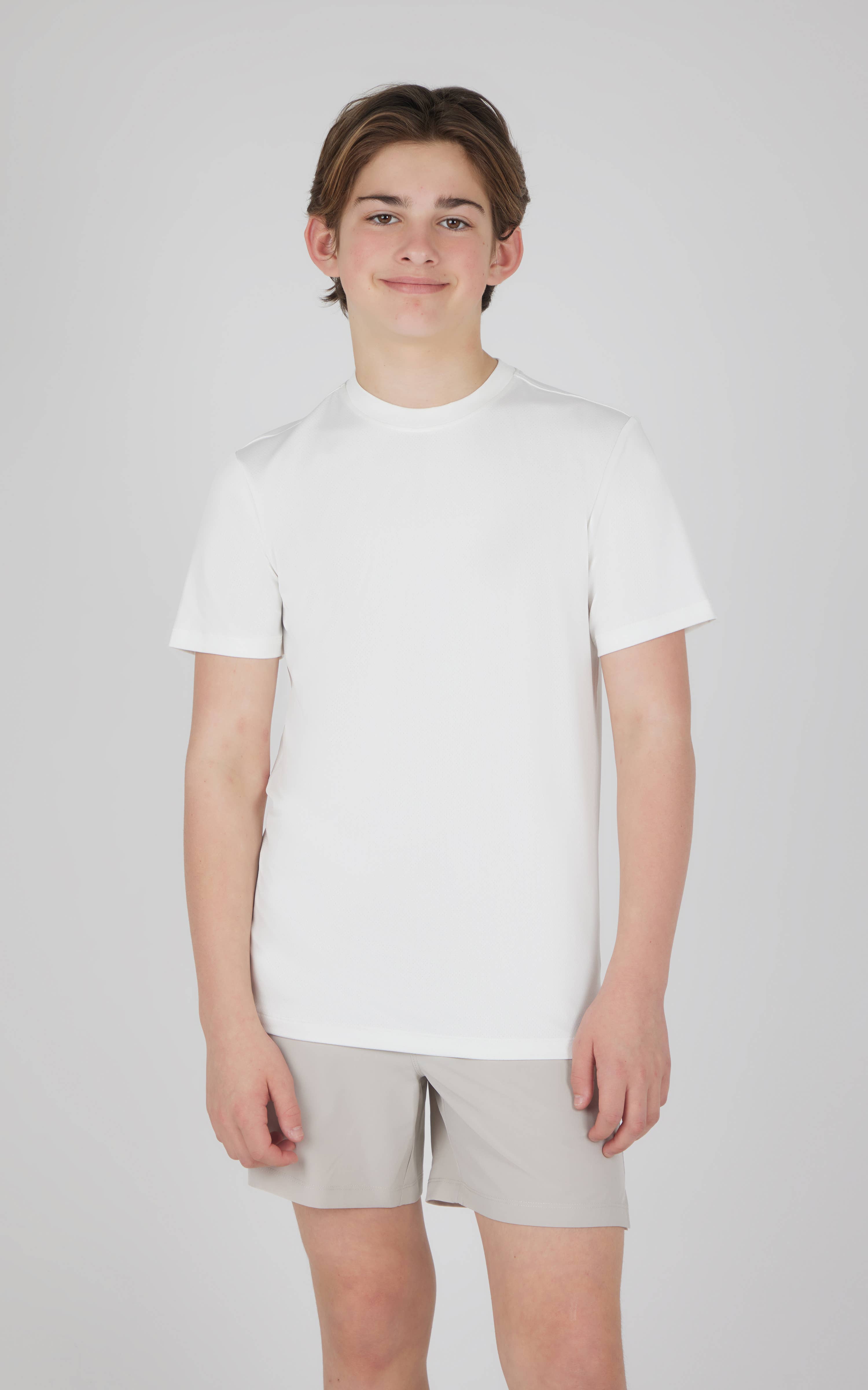 90 Degree by Reflex & Yogalicious - Wholesale Top & Short Set - Kids - Boys Mesh Tee, Soft Performance Tee, and Short - 3 PCS Set8