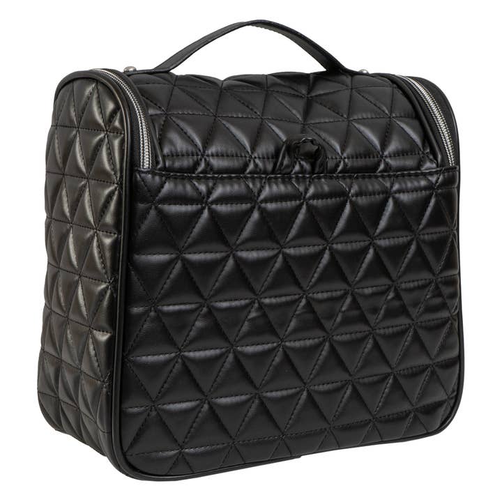 Magid - Wholesale Toiletry bag – women's - Joan & David The Triangle Quilted Hanging Toiletry Bag2
