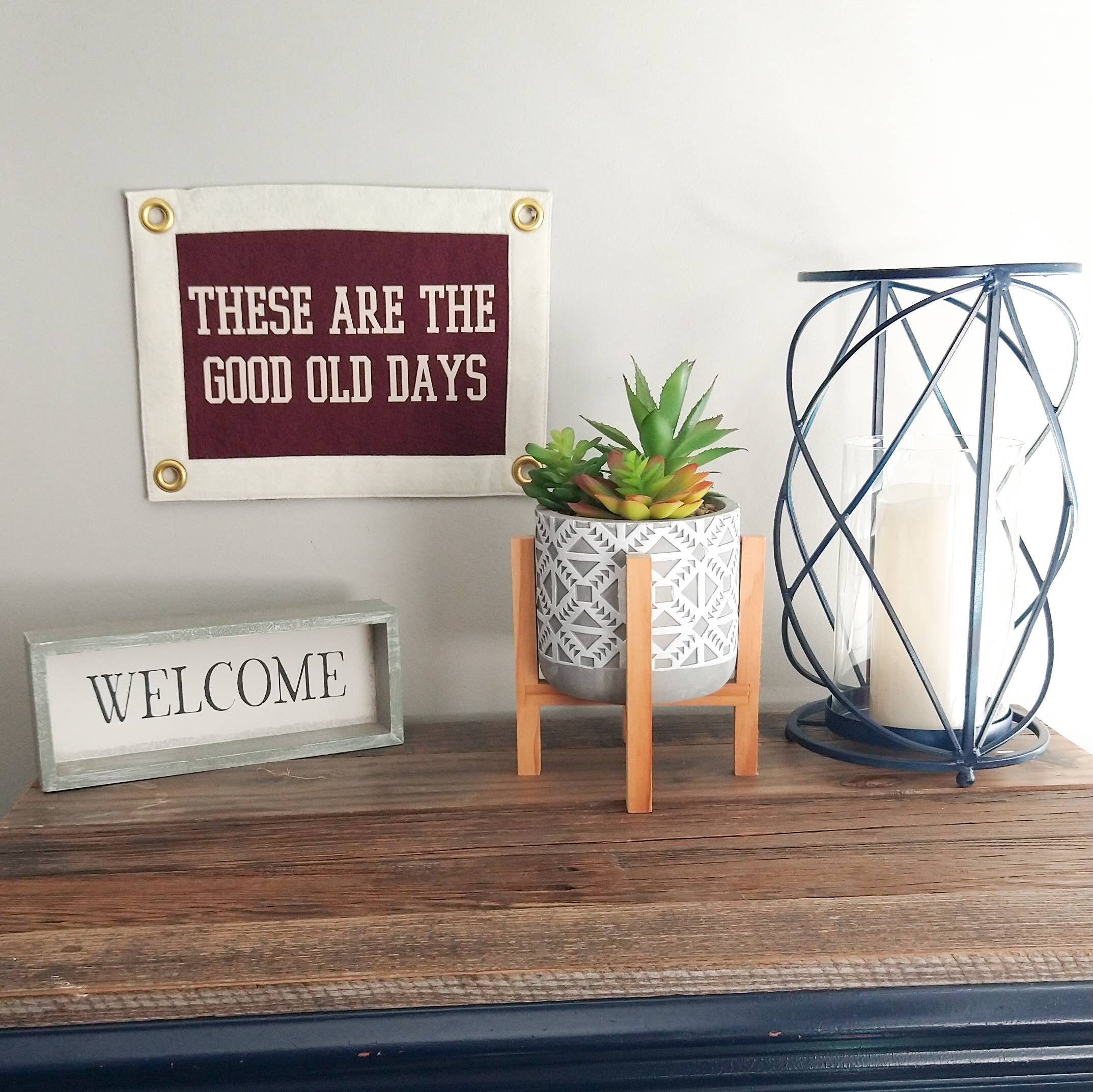 Pennant For Your Thoughts - Wholesale Banner - These Are The Good Old Days Camp Flag | Wall Hanging Banner10