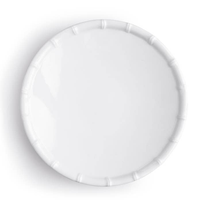 Assiette à salade Zen Bamboo White de 9 po pour la vente par Q Squared