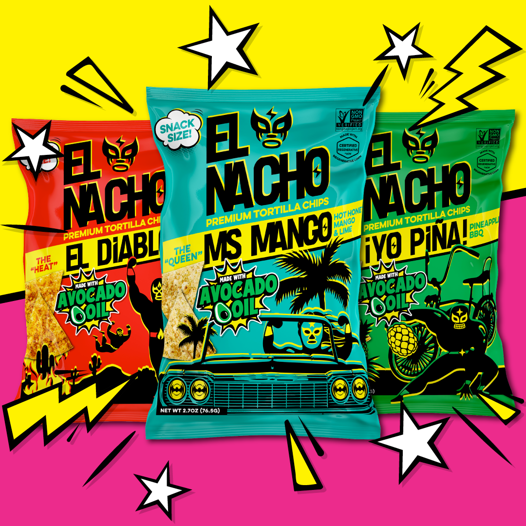 EL NACHO - Wholesale Chips - Variety: Mango & Hot Honey, Pineapple BBQ, Chiles & Lime3