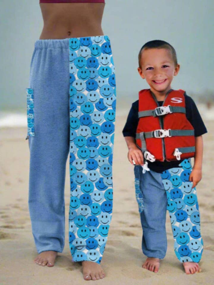 Motivo Smiley - DISPONIBILE Spedizione Veloce - Spiaggia, Nuoto, Abbigliamento da Resort, Ragazzi, Ragazze, Adulti per la vendita all'ingrosso da parte di Paradise Towelwear