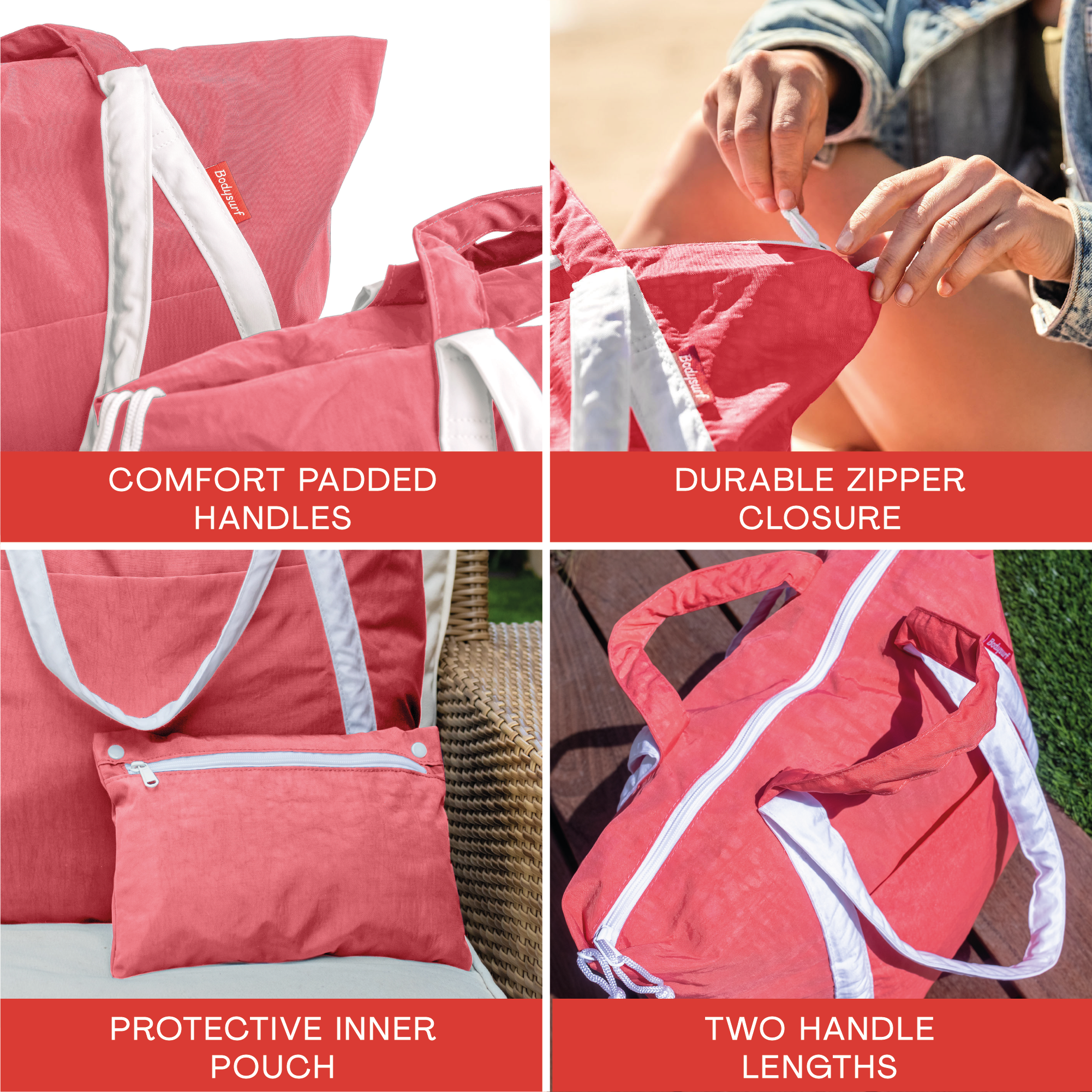 Bodysurf – Saco de praia por atacado – Bolsa de Praia Impermeável Extra Grande em Nylon Ripstop21