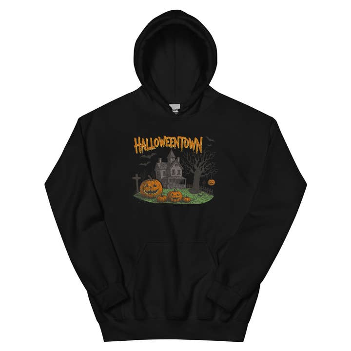 Sweat à capuche Halloweentown pour la vente par Salty Skeleton Co.