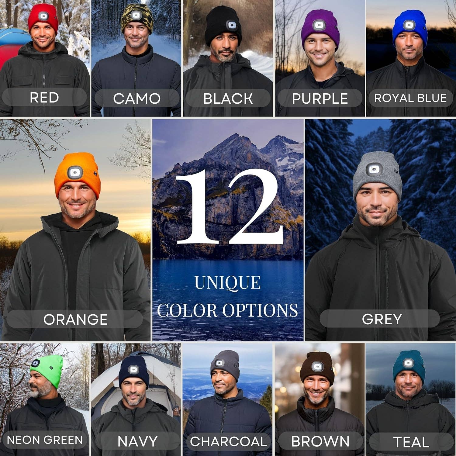 Funky Junque - Wholesale Beanie - Unisex - LED Light Rechargeable Headlamp Beanie8
