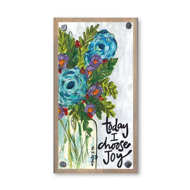 Baxter & Me - Wholesale Decorative Tabletop Object - Today I Choose Joy Driftwood Happy Block0