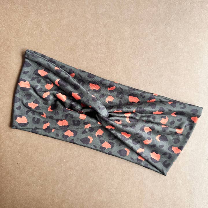 Twistband™ - Olive Leopard for wholesale by Hello Headband